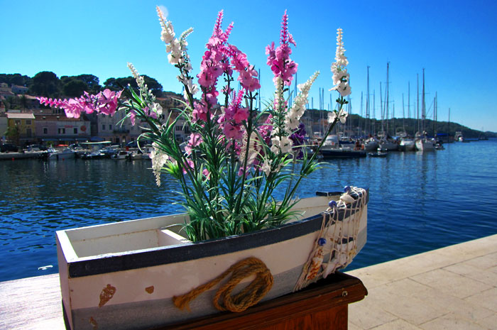 ghiveci flori port mali losinj insula croatia